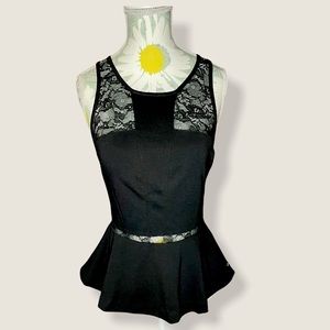 Guess lace Peplum top